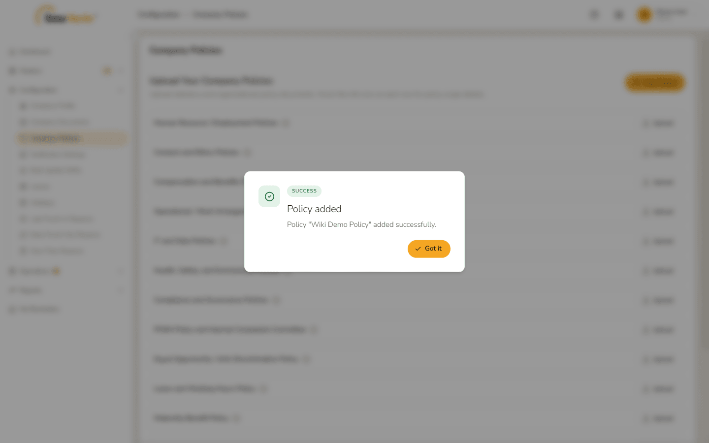 Policy added