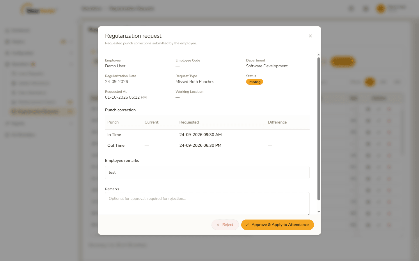 Request details