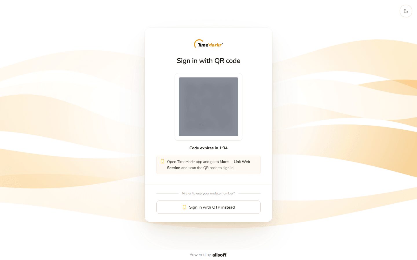 Sign in with QR code